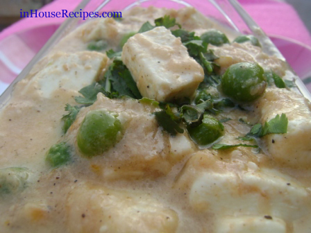 Malai Matar paneer